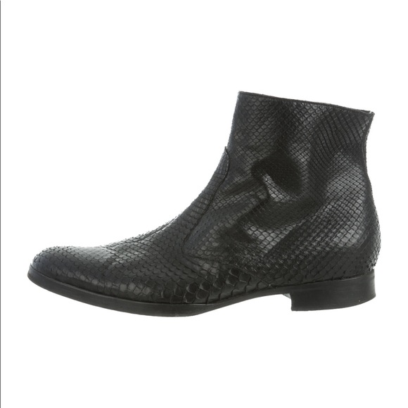 Men’s Helmut Lang Python Boots - Picture 2 of 5